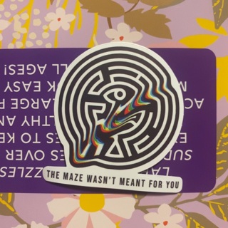 Maze sticker 