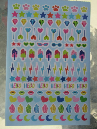New sheet of Colorful SUMMER FANTASY stickers.