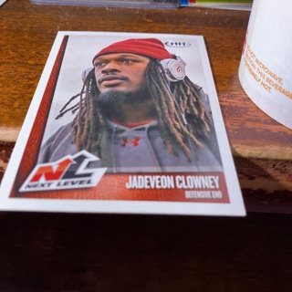 2014 sage hit next jadeveon clowney football card 