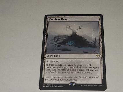 Magic the gathering mtg Faceless Haven rare Kaldheim