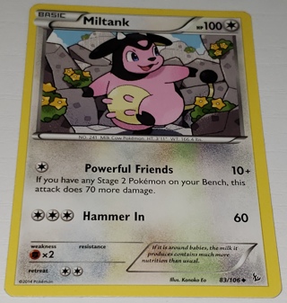 ⚡ Pokemon Card Miltank 83/106 ⚡ 100 HP XY FlashFire