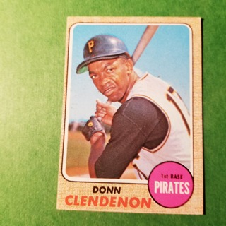 1968 - TOPPS BASEBALL CARD NO. 344 - DONN CLENDENON - PIRATES