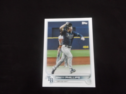 mlb  2022 Topps  team  set   Brett Phillips  card   #  TB-9 Tampa Bay Rays