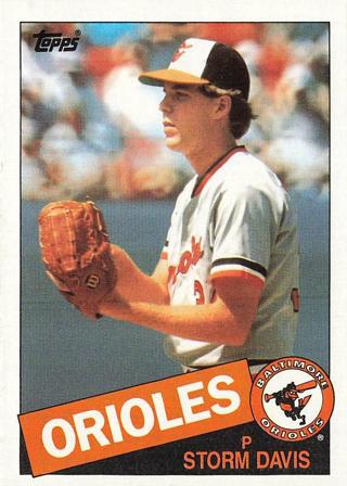 Storm Davis 1985 Topps Baltimore Orioles