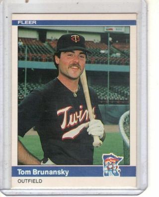 1984 Fleer - #557 Tom Brunansky