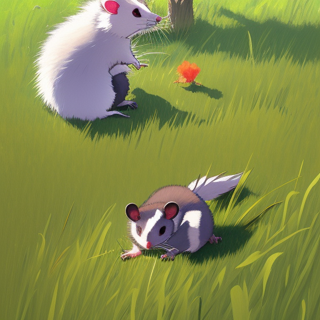 Listia Digital Collectible: Cute Possums Playing ☀️