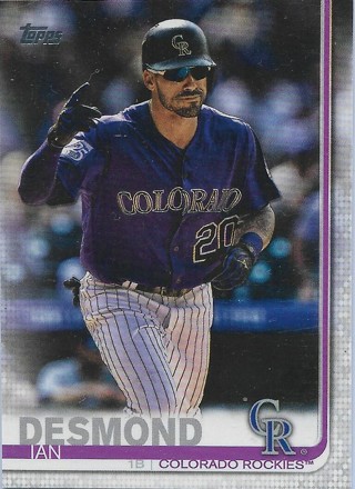  2019 Topps #494 Ian Desmond Colorado Rockies