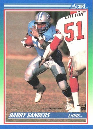 1990 Score Barry Sanders #20