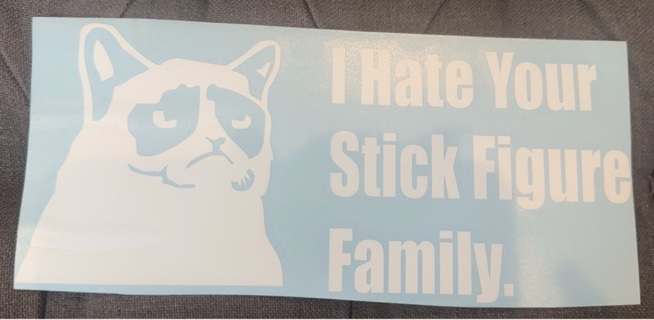 Grumpy Cat decal