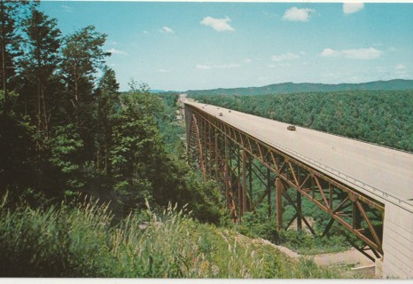 Vintage Unused Postcard: h: New River Gorge Bridge
