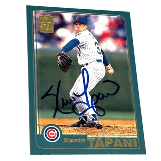 Autograph Kevin Tapani Chicago Cubs 2001 Topps