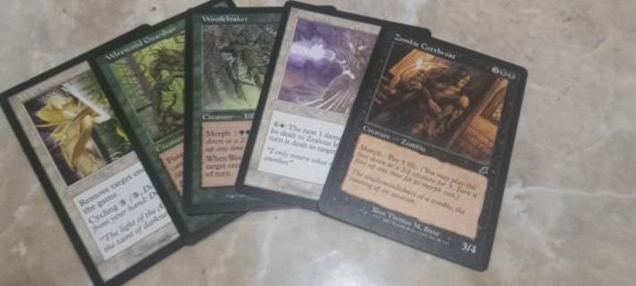 5 mtg vintage mtg cards from scourge