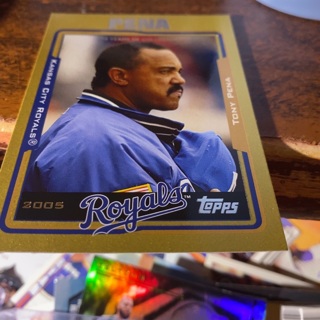 2003 topps gold tony pena manager baseball card ser num 