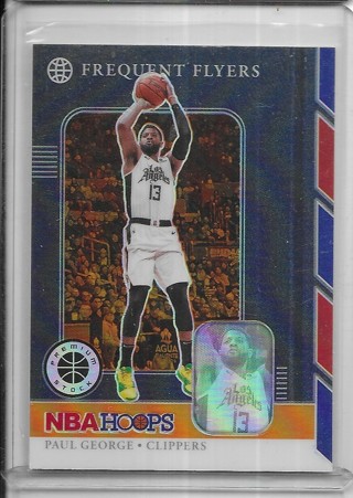 Paul George 2019-20 Hoops Premium Stock Frequent Flyers Prizsm Silver #12