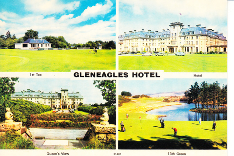 Vintage Postcard Gleneagles Hotel, Scotland