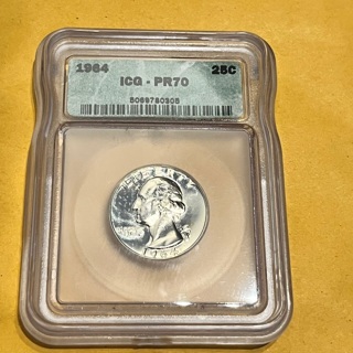  1964 Silver Quarter ICG PR70