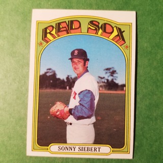 1972 - TOPPS BASEBALL CARD NO. 290 - SONNY SIEBERT - RED SOX