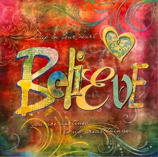 Believe!  - 3 x 3” MAGNET - GIN ONLY