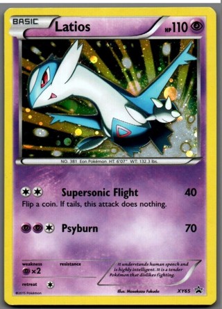 Pokémon Latios XY65 Cosmos Holo Promo Rare NM