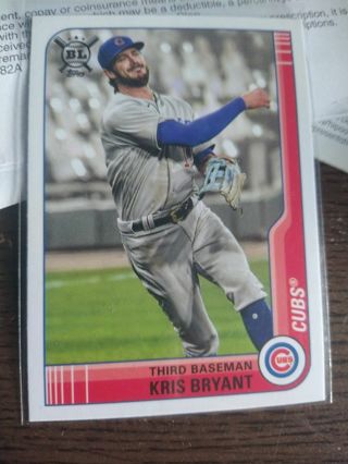 Kris Bryant Cubs Topps BL 2021