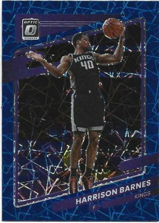 2021-22 DONRUSS OPTIC HARRISON BARNES BLUE VELOCITY PRIZM REFRACTOR CARD