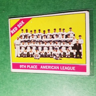 1966 - TOPPS BASEBALL CARD NO. 259 - 9TH PLACE A.L. - RED SOX