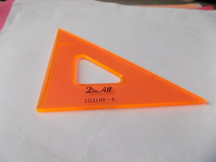 Orange Pro Art Drafting Triangle Die All tool acrylic 5 1/2 x 4 x 4