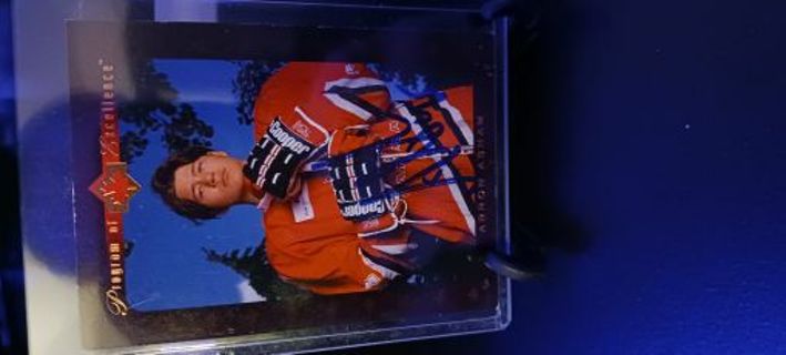 1996 Arron Asham Autograph Card