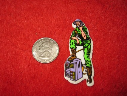 1982 G.I. Joe Cartoon Series Refrigerator Magnet: Radio Trooper