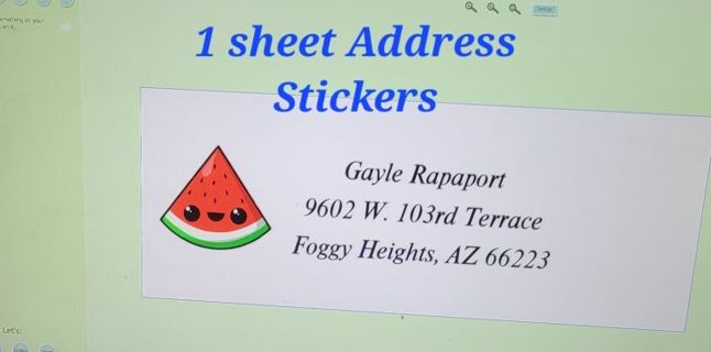 1 Sheet Stickers