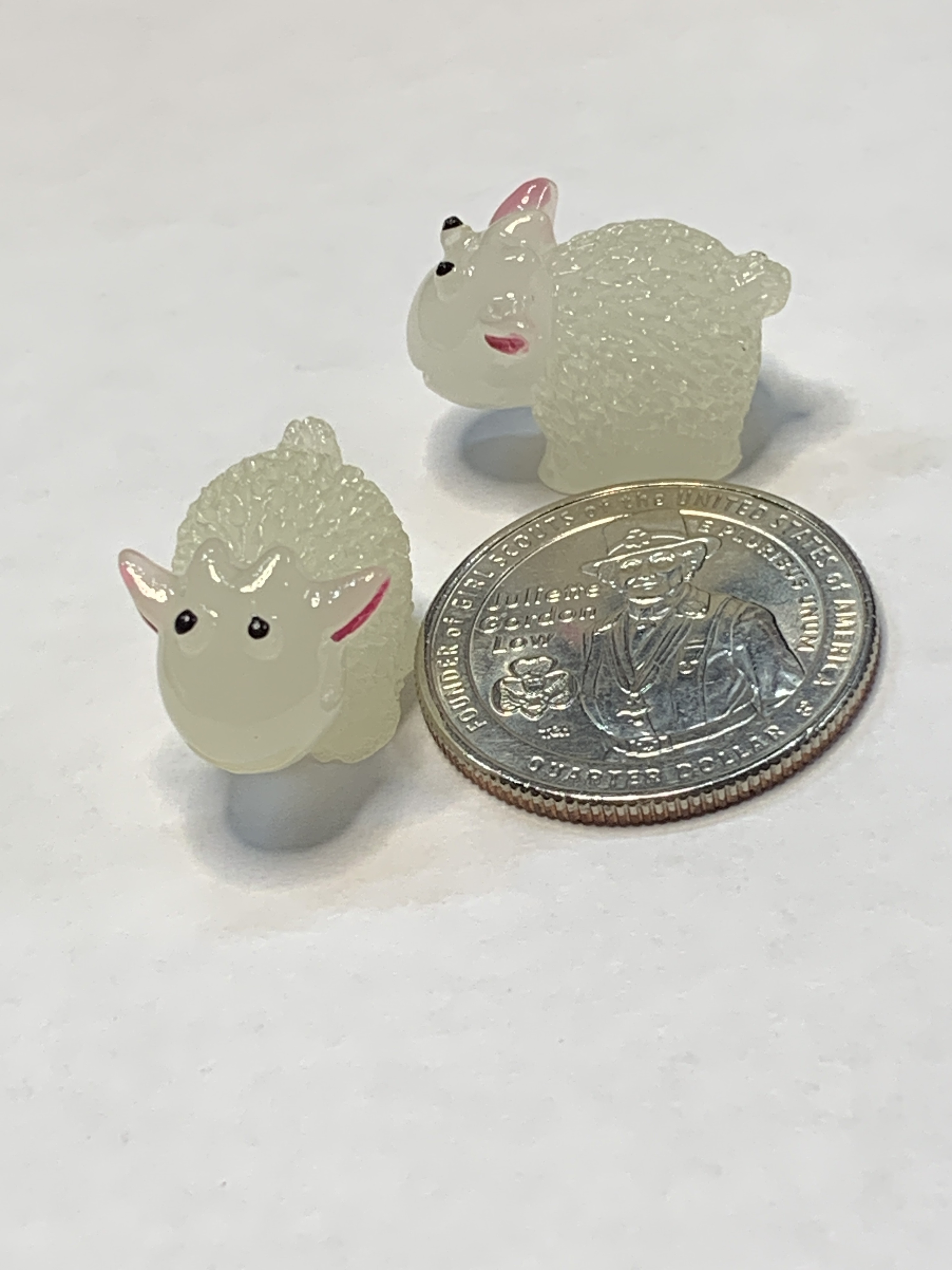Free: SHEEP~#4~STYLE #1~SET OF 2 SHEEP~GLOW IN THE DARK~FREE SHIPPING!