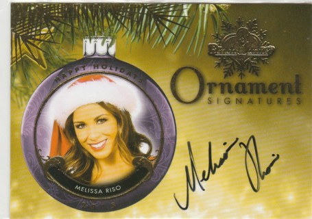 Melissa Riso - Benchwarmer 2015 Holiday Ornaments Autograph Hot!