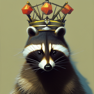 Listia Digital Collectible: Royal Racoon