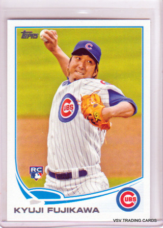 Kyuji Fujikawa, 2013 Topps ROOKIE RC Card #US56, Chicago Cubs 