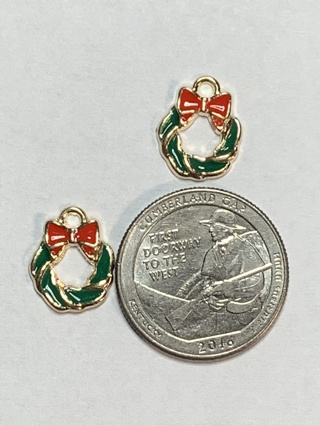 CHRISTMAS CHARMS~#83~SET OF 2 CHARMS~FREE SHIPPING!