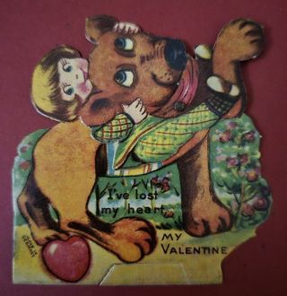 One Vintage Movable Valentine.