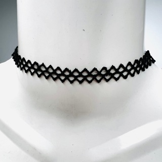 Black Lattice Choker Necklace 