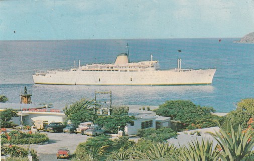 Vintage Used Postcard: gin k: MS Victoria, St Thomas, VI