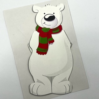 GIN BONUS Polar Bear Gift Card Holder & Envelope 