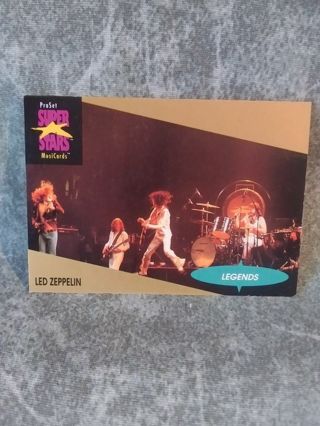 Pro Set Super Star Music Trading Card Led Zeppelin # 25