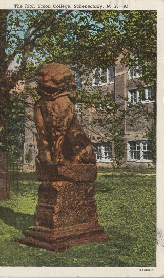 Vintage Used Postcard: GIN: The Idol, Union College, Schenectady, NY