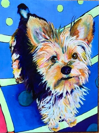 Cute Yorkie - 2 x 3” MAGNET - GIN ONLY