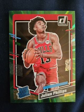 2023-24 Donruss Holo Green Laser Rated Rookie Julian Phillips