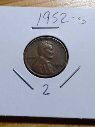 1952-S Lincoln Wheat Penny! 20.2