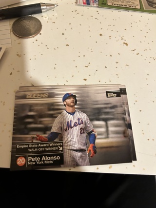 2020 topps empire state award winners pete alonso esaw-5