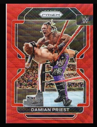 2022 WWE Prizm Damian Priest Red Wave Prism Asian TMall Exclusive 101