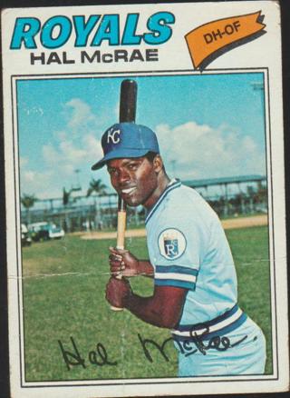 1977 Topps Hal McRae Kansas City Royals #340