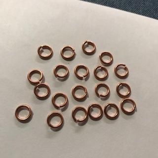 20 Jump Rings Heavy Copper Findings for Jewelry Making, Free Mail