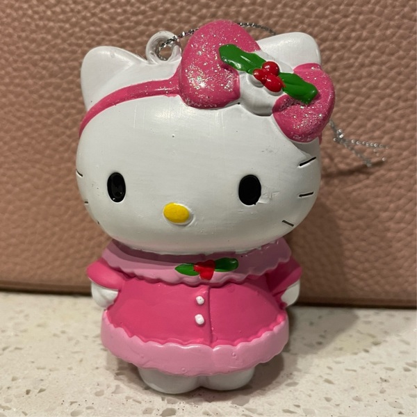 Free: Hello Kitty licensed Sanrio Christmas tree ornament in pink dress ...