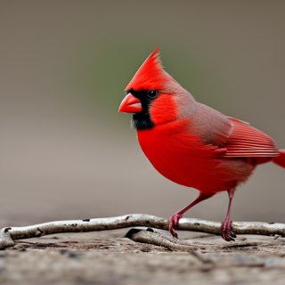 Listia Digital Collectible: Cardinal on a Twig